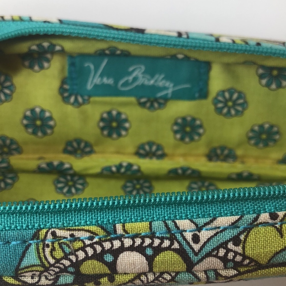 Vera Bradley Black Eyeglass frames Blue Lime accent colors plus eyeglasses case - Picture 12 of 12